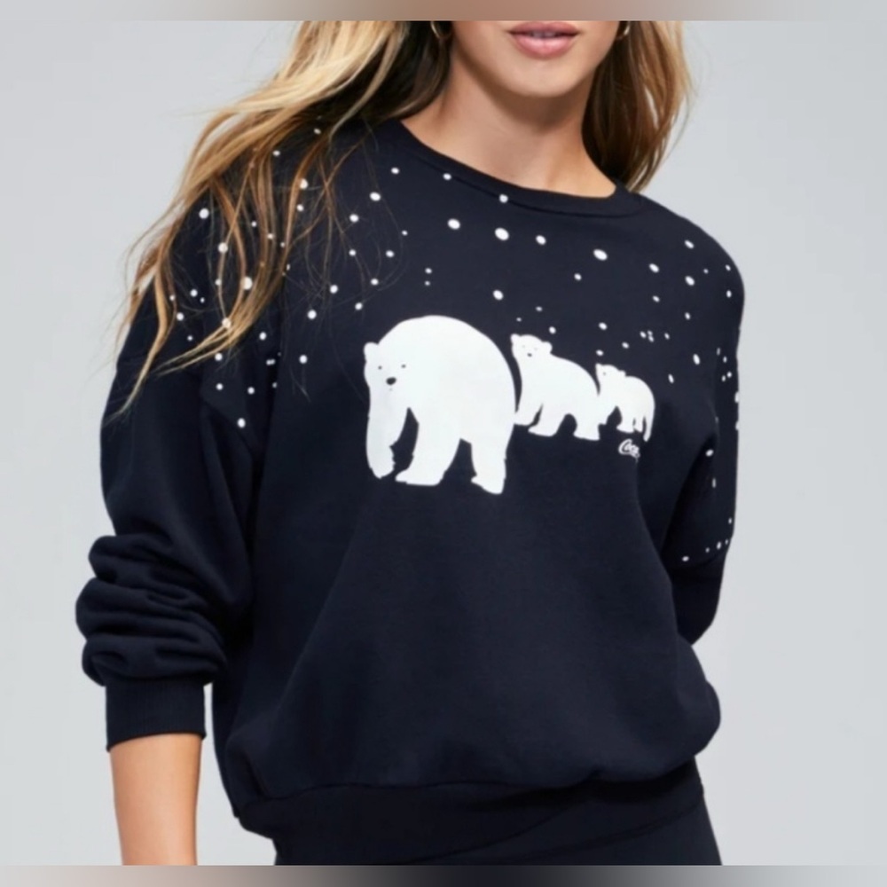 Wildfox Coca-Cola Bears Fifi Jet Black Sweatshirt